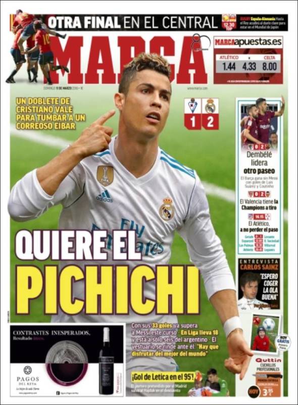 Marca Portada CR Pichichi 11.03.18
