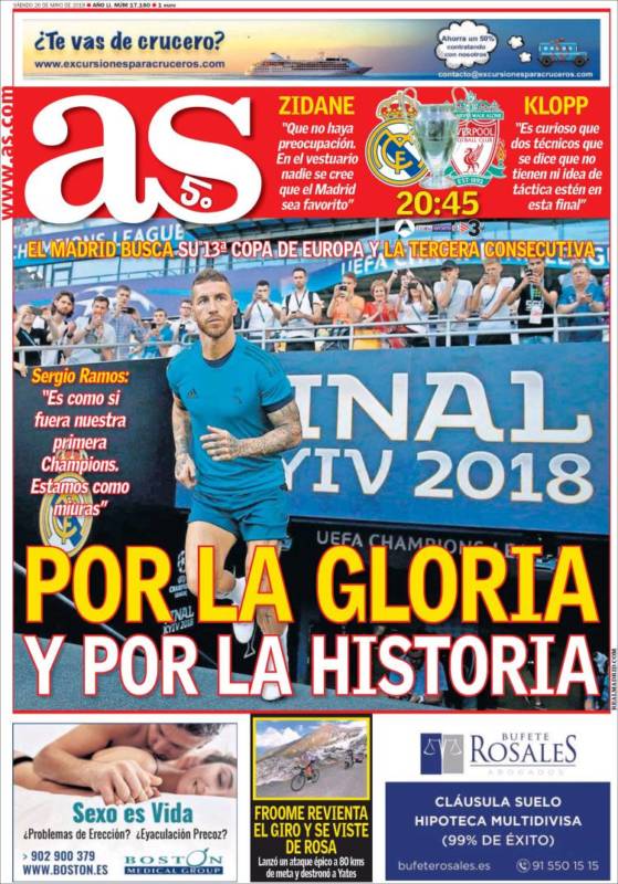As Portada Previa Champions 26.05.18