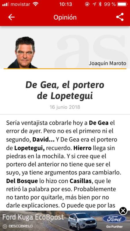 Maroto De Gea Lopetegui