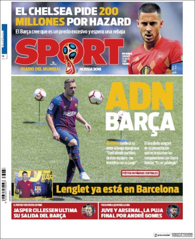 Sport Portada Arthur 13.07.18