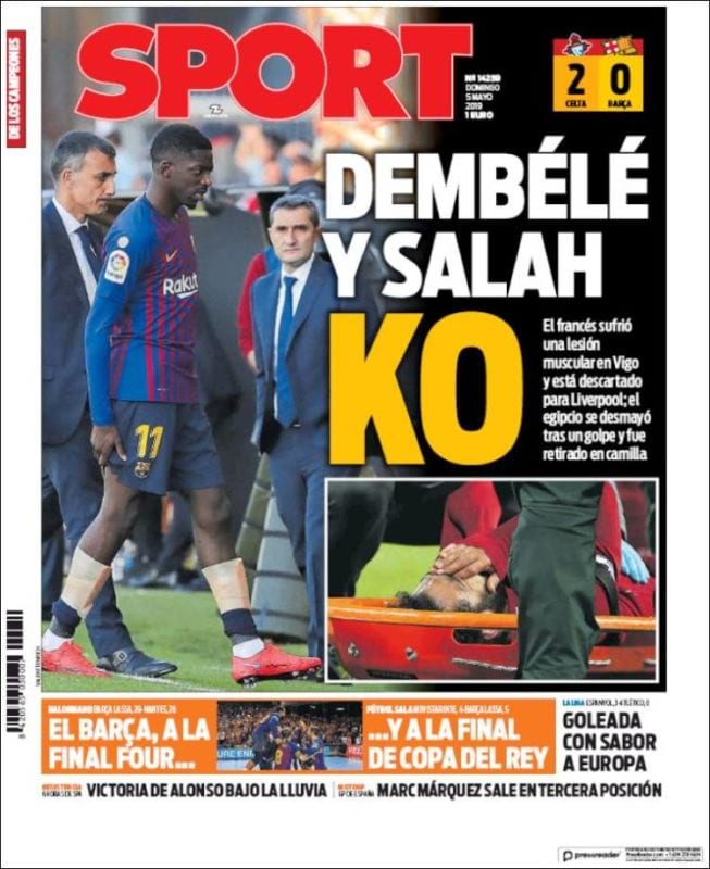 Sport Portada KO 05.05.19