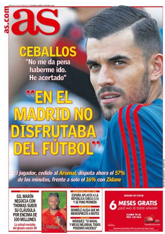 Dani Ceballos cayó en la trampa
