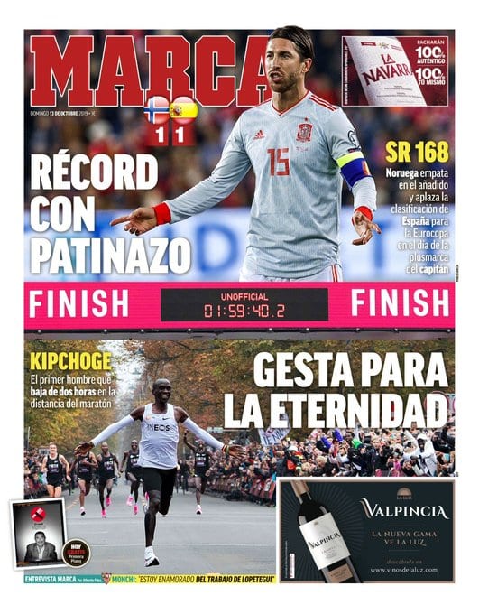 Récord de Ramos y Kipchoge