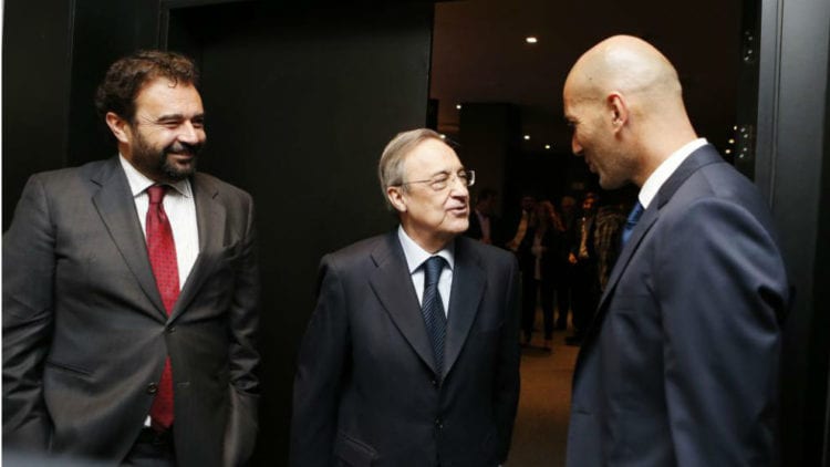 José Ángel Sánchez, Florentino y Zidane