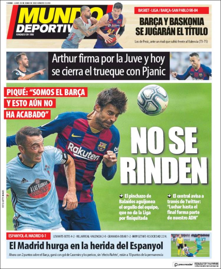 Portada Mundo Deportivo