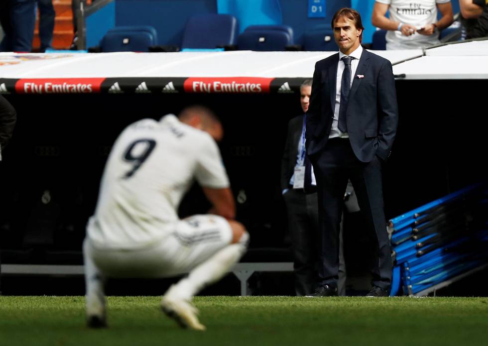 Lopetegui observa a Benzema.