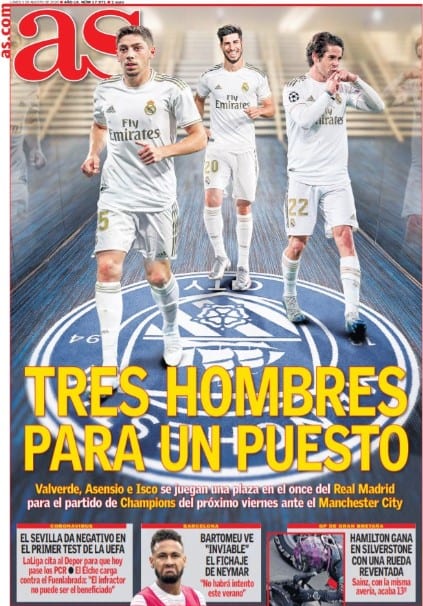 Real Madrid contra Manchester CIty en Champions League