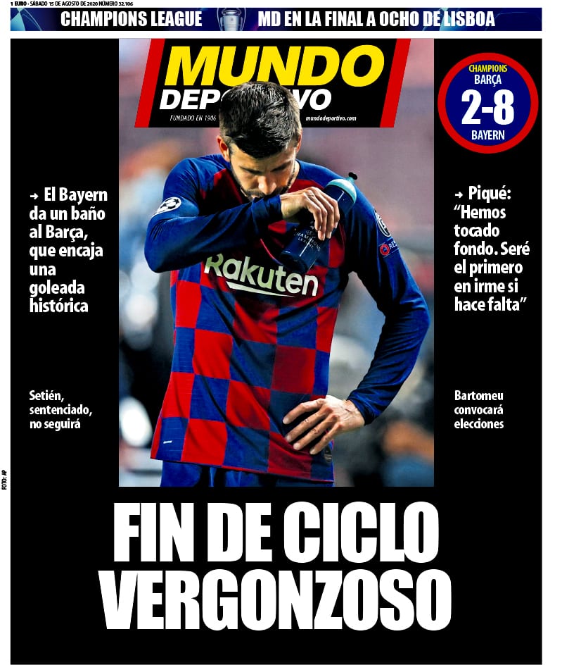 Portada de Mundo Deportivo.