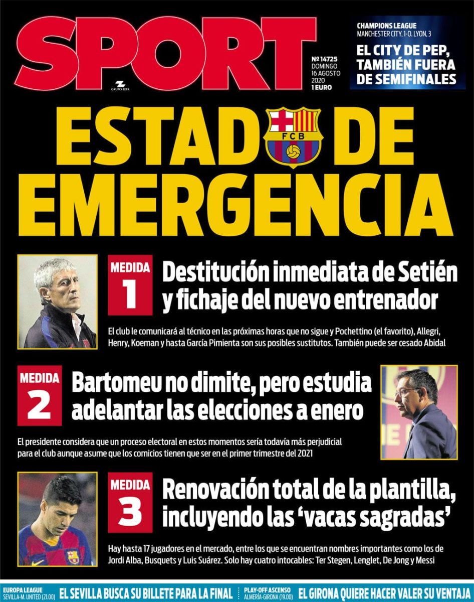 Portada de Sport.