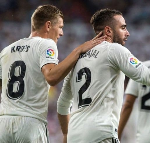 Toni Kroos y Dani Carvajal.