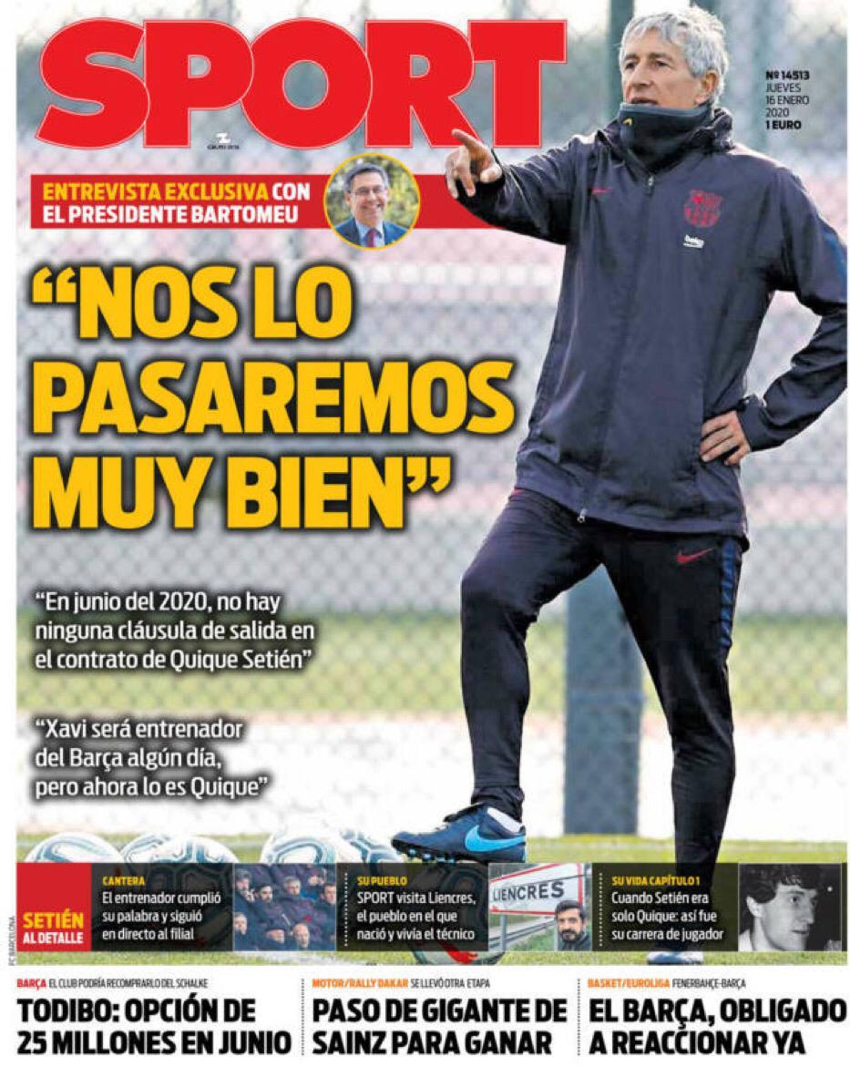 Portada de Sport.