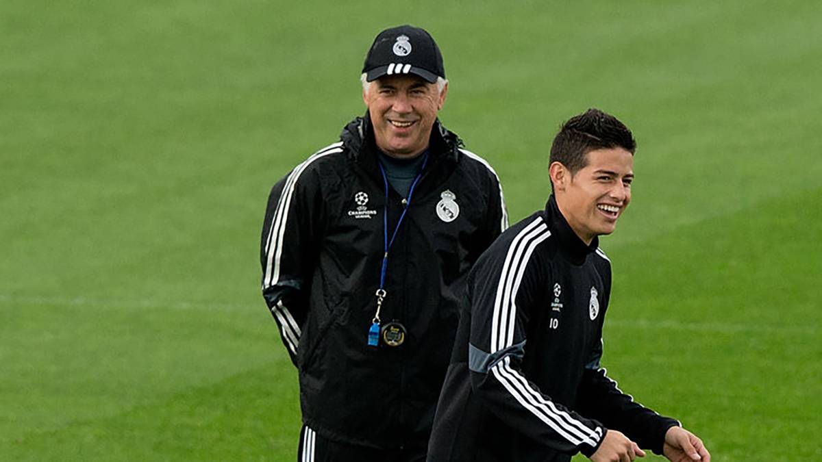 James y Ancelotti