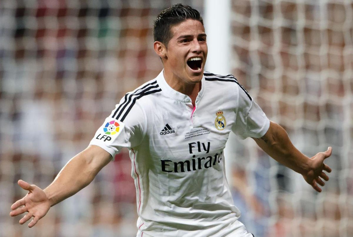 James celebra gol