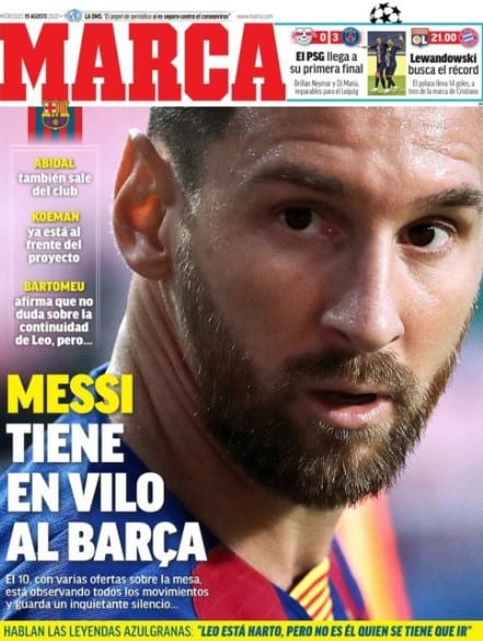 Portada Marca marcha Messi