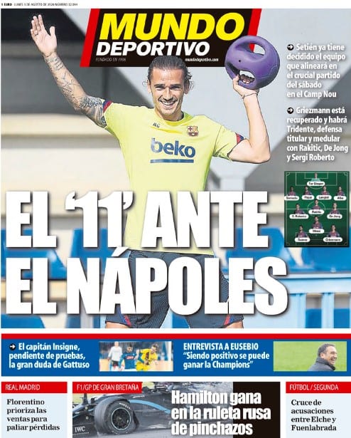 Alineación Barça
