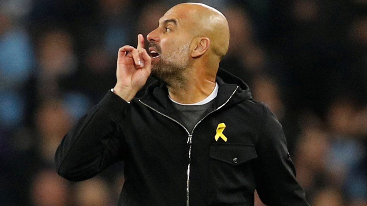 Guardiola se queja.