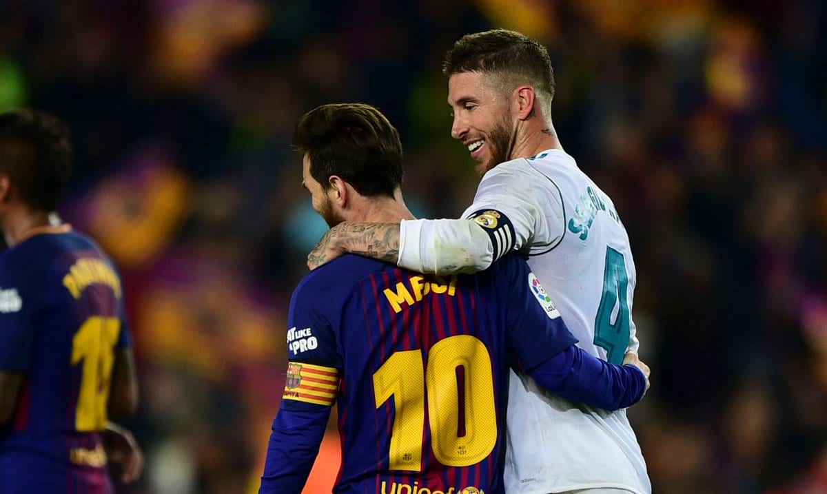 Sergio Ramos y Messi