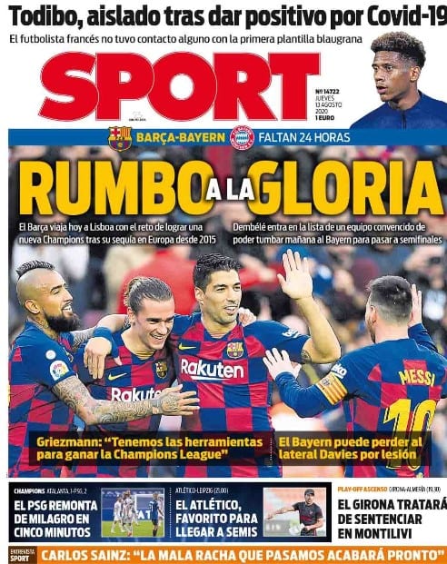 Portada Sport Barça Champions