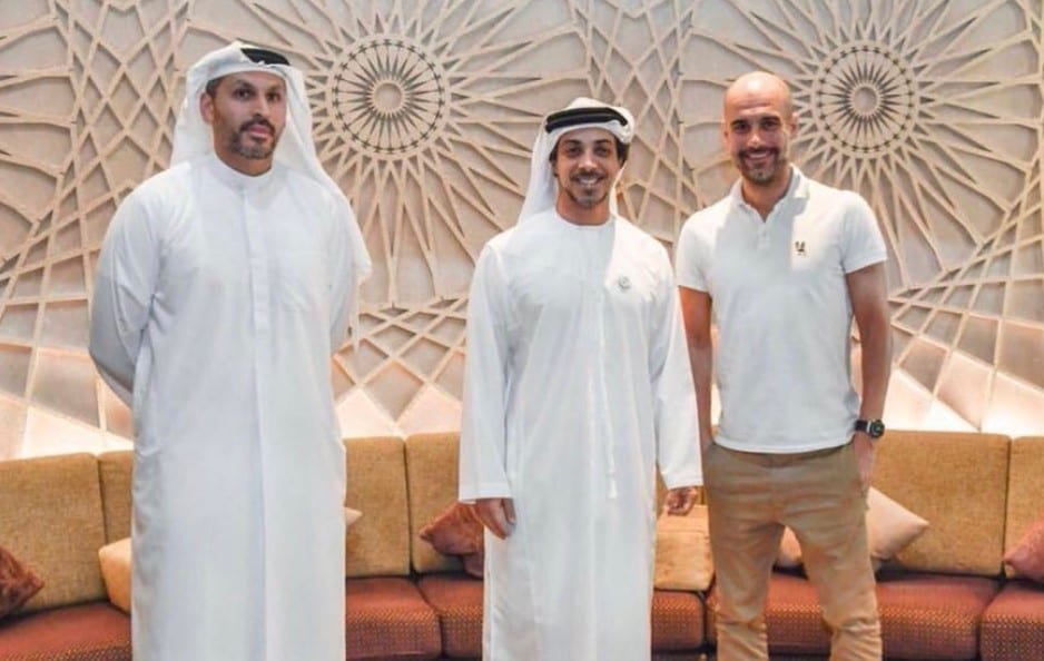 Guardiola en Abu Dhabi.