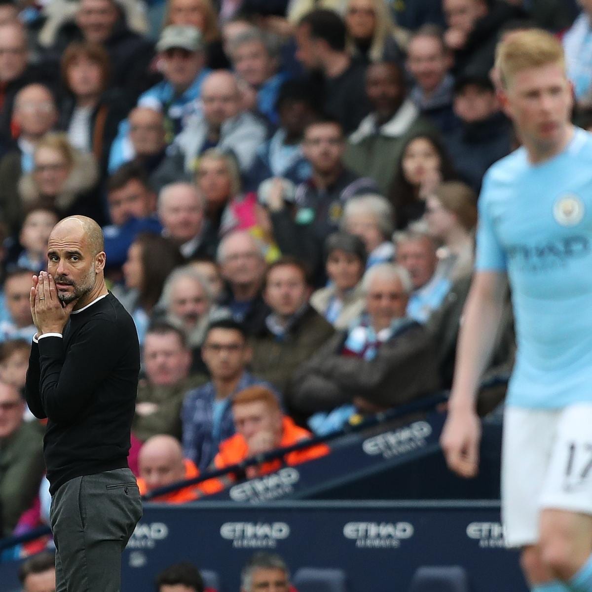 Guardiola durante un partido.