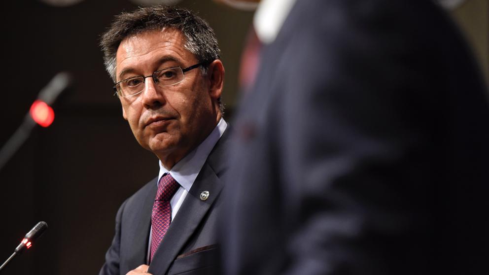 Bartomeu en rueda de prensa.