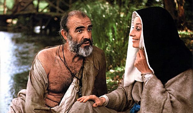 Sean Connery y Audrey Hepburn en "Robin y Marian".