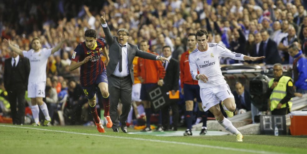 Gareth Bale en la Copa del Rey.