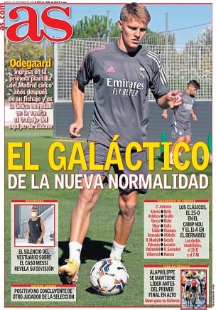 Portada AS Galáctico Odegaard