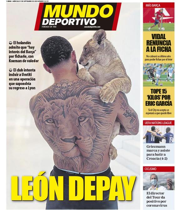 Portada Mundo Deportivo.