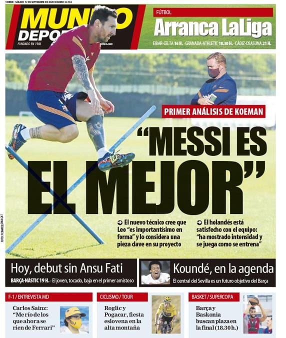 Portada Mundo Deportivo.