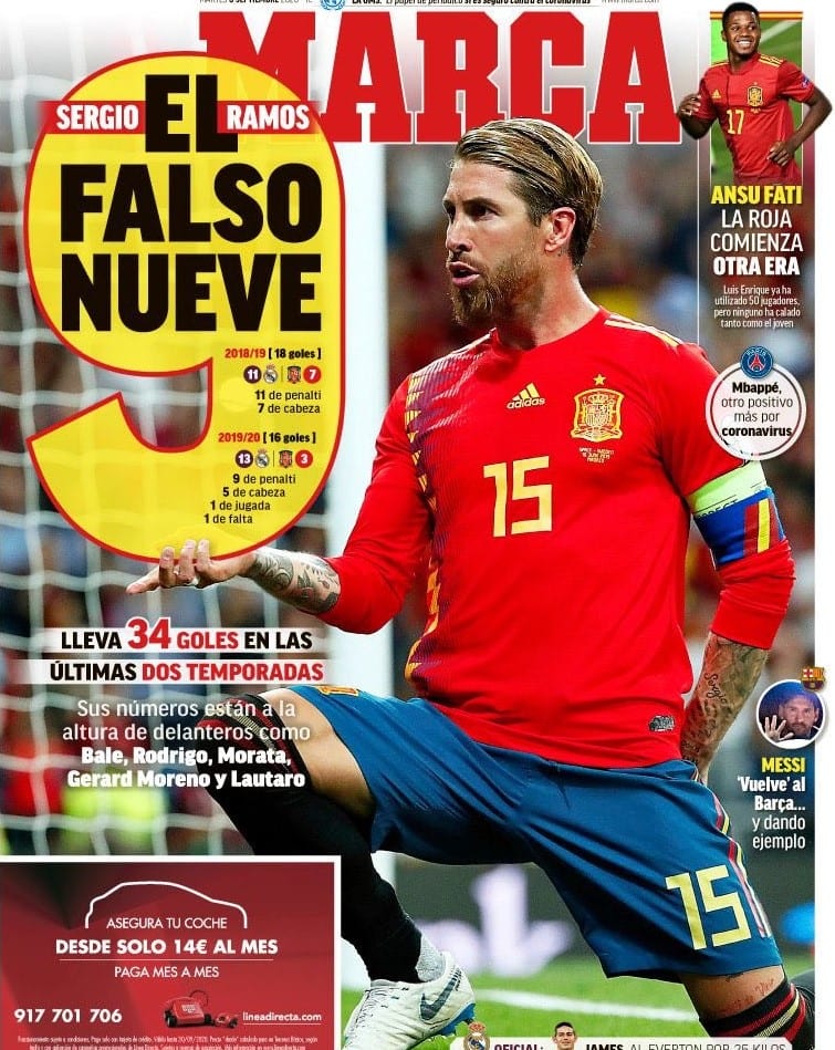 Portada Marca Sergio Ramos goleador