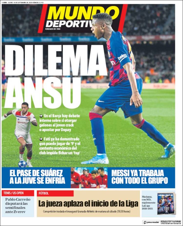 Mundo Deportivo Dilema Ansu