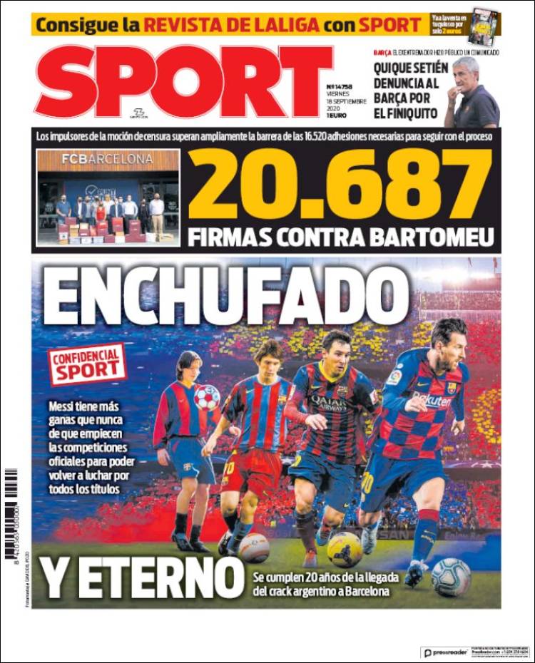 Portada Sport.