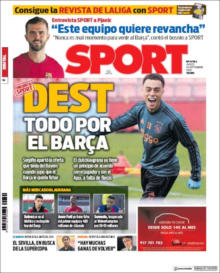 Portada Sport.