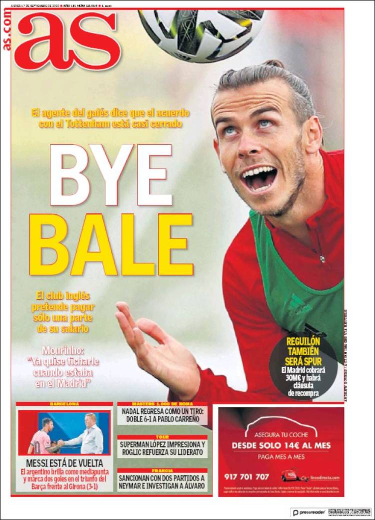 Portada AS Bye Bale