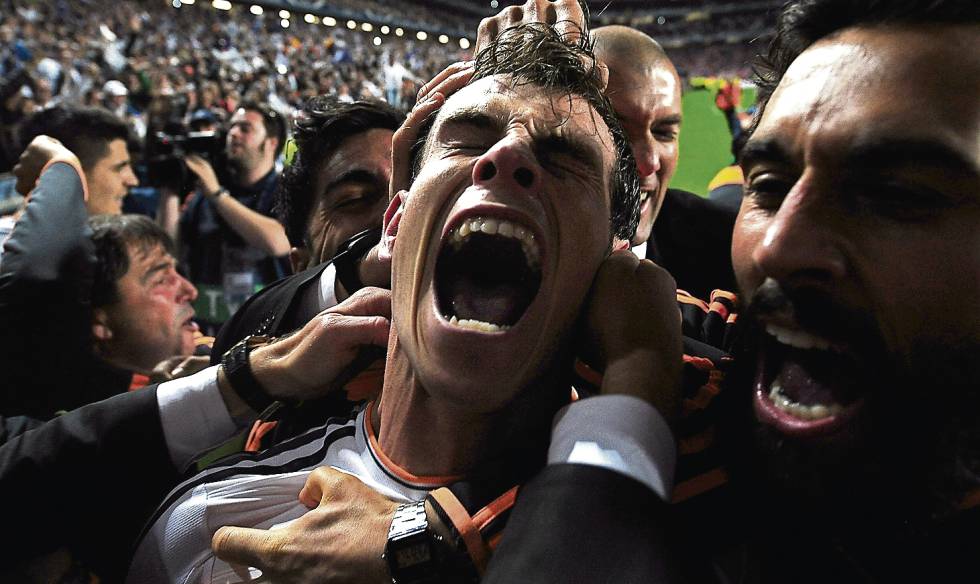 bale en lisboa celebrando gol