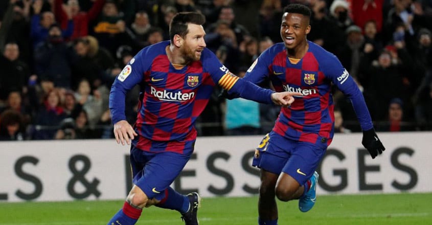 messi con ansu fati