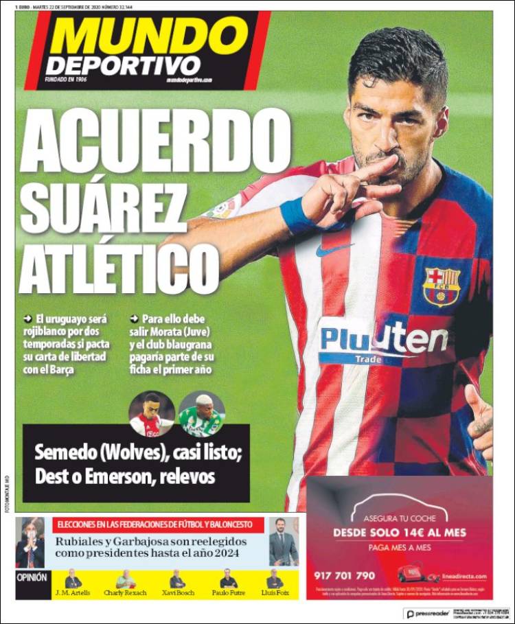 Portada Mundo Deportivo.