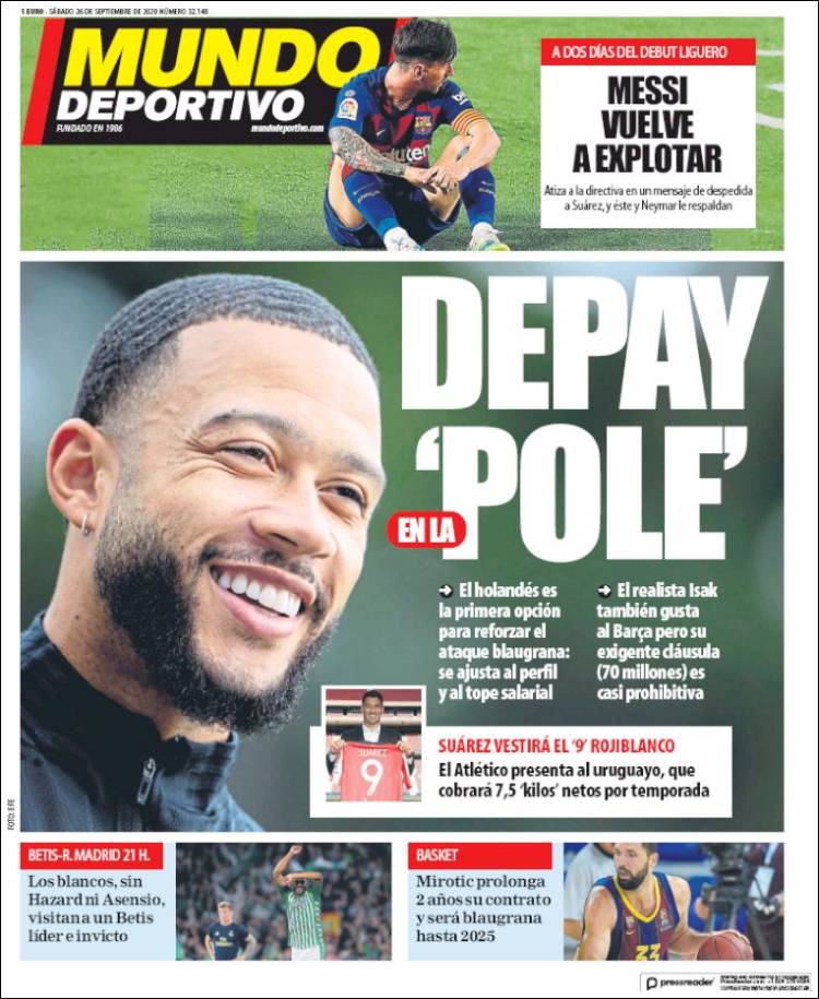 Portada Mundo Deportivo.