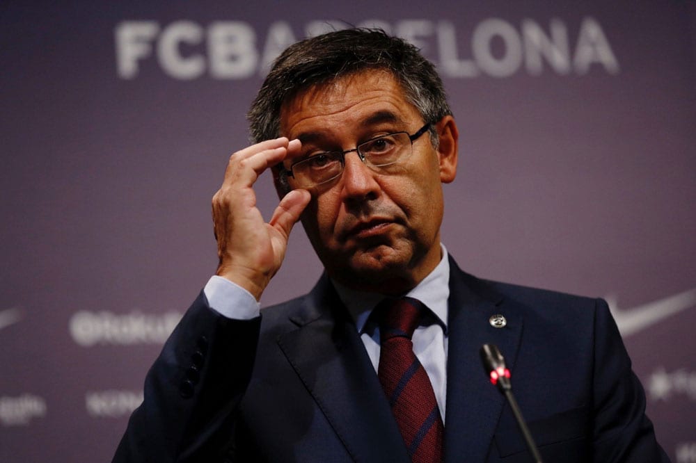 Bartomeu en rueda de prensa