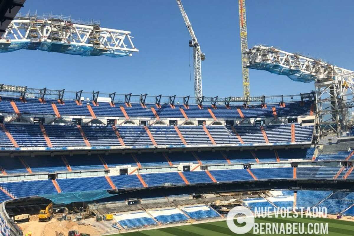 Obras del Santiago Bernabéu.