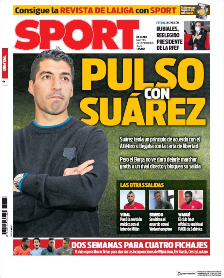 Portada Sport.