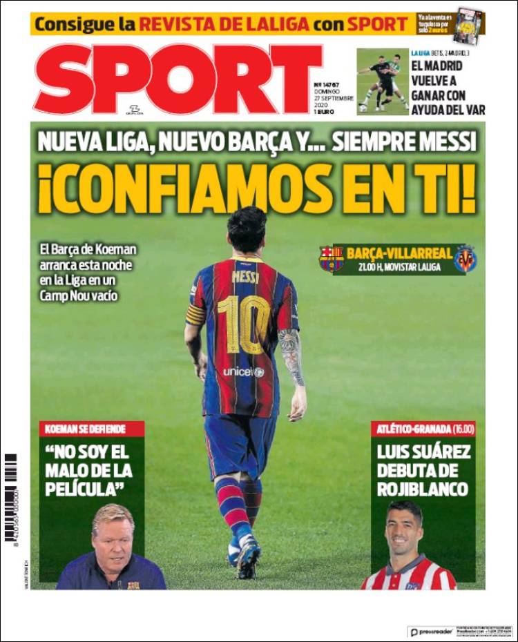 Portada Sport.