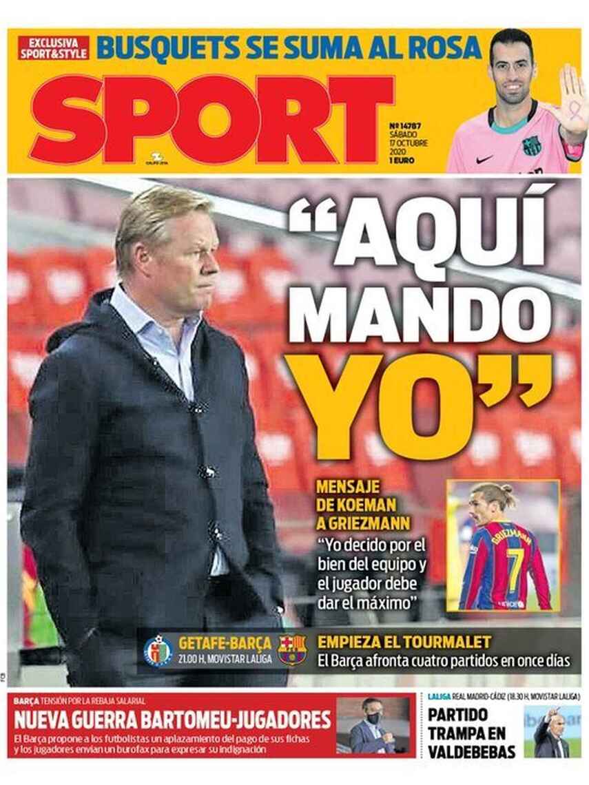 Portada Sport.