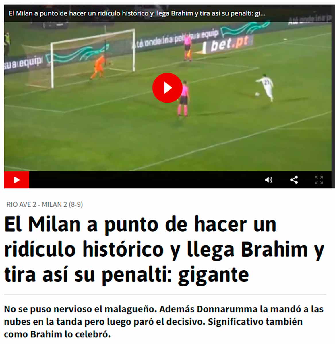 Brahim penalti Milan