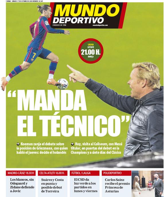 Portada Mundo Deportivo.