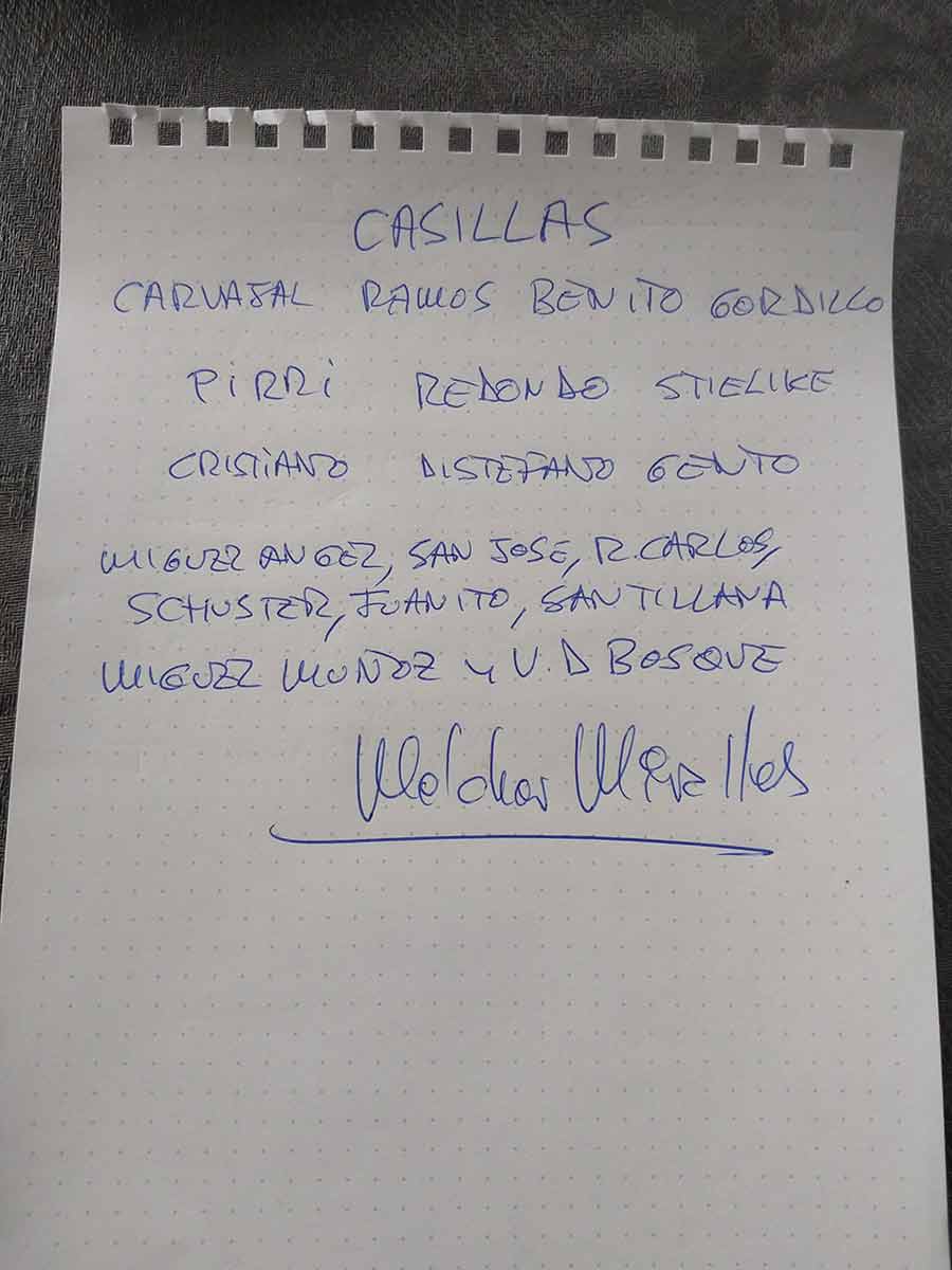 Once ideal Real Madrid Melchor Miralles
