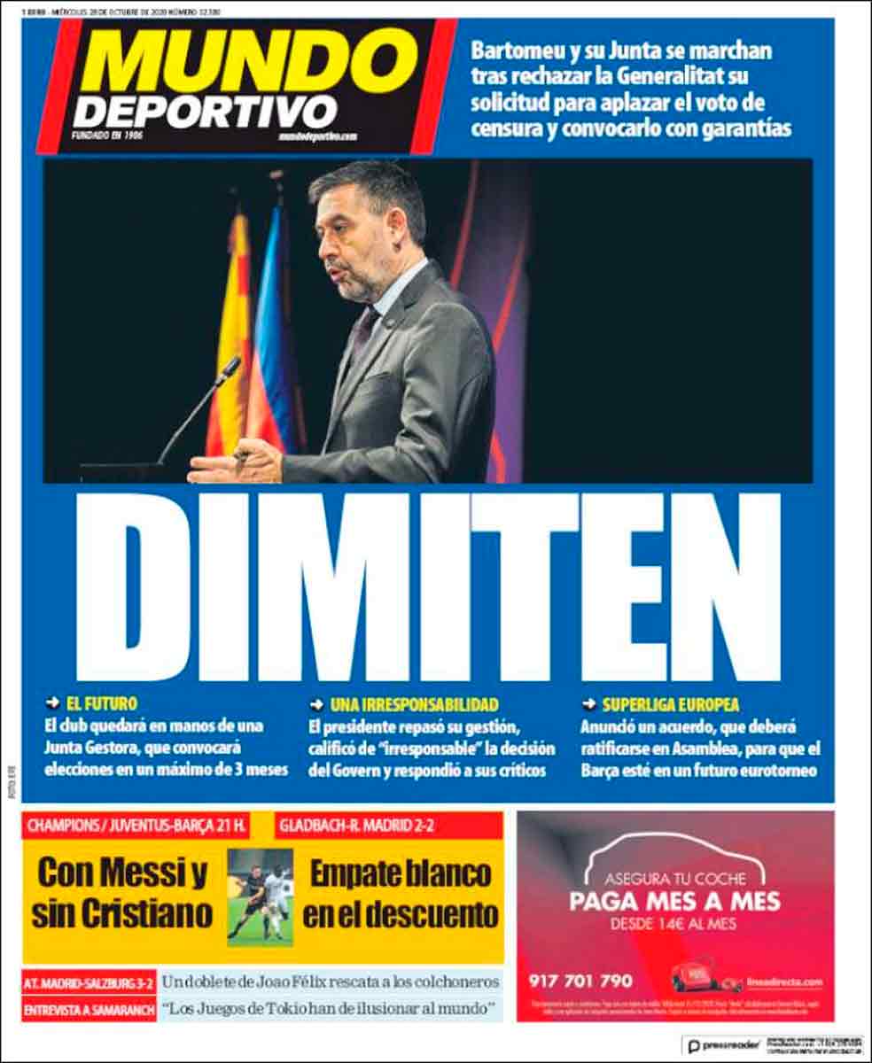 Portada Mundo Deportivo