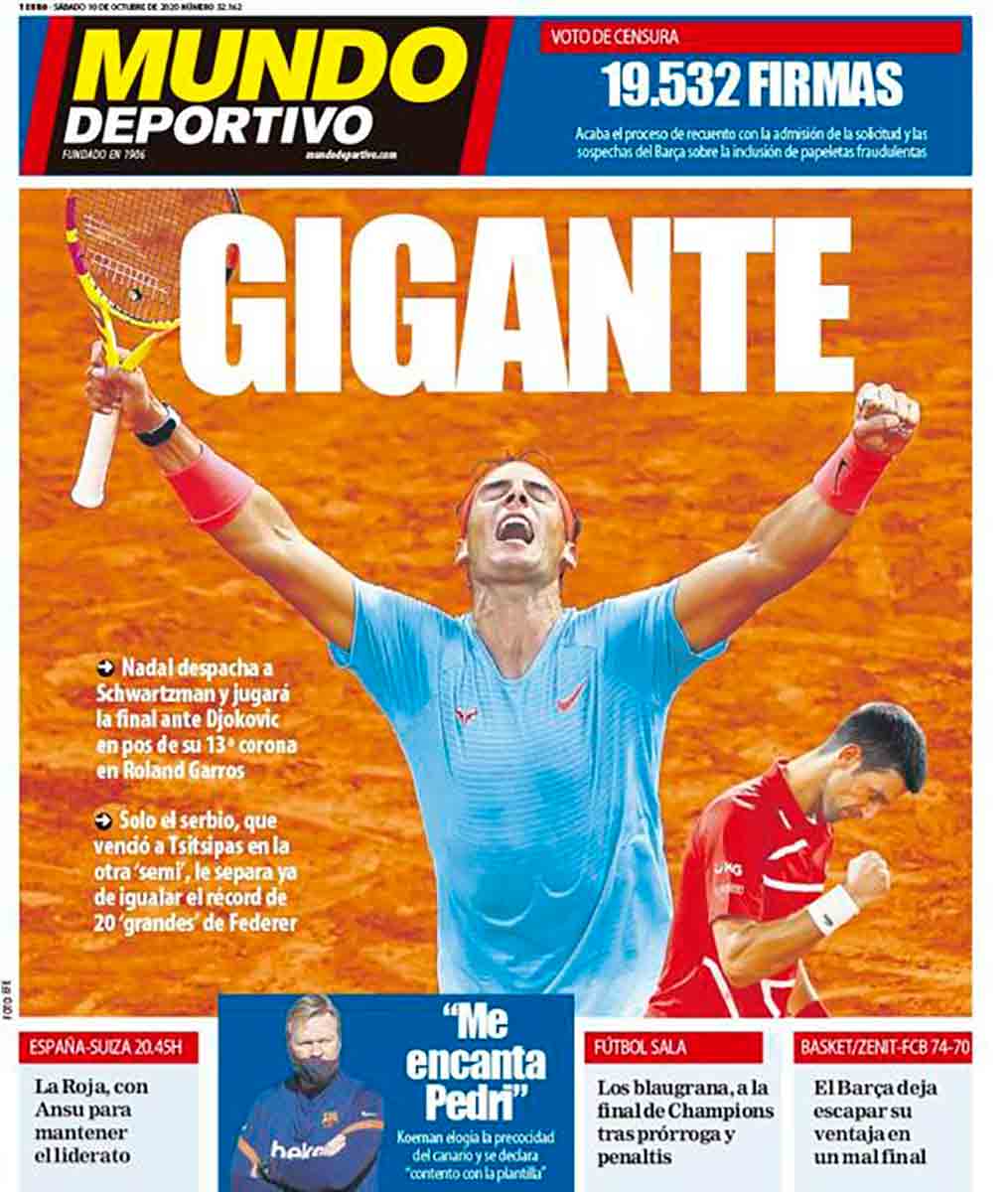 Portada Mundo Deportivo