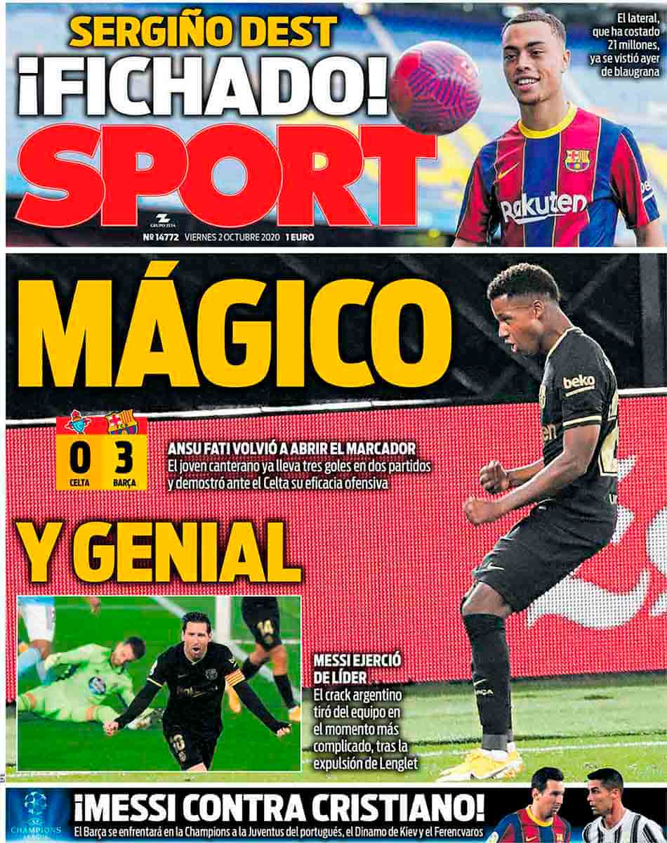 Portada Sport Fati mágico